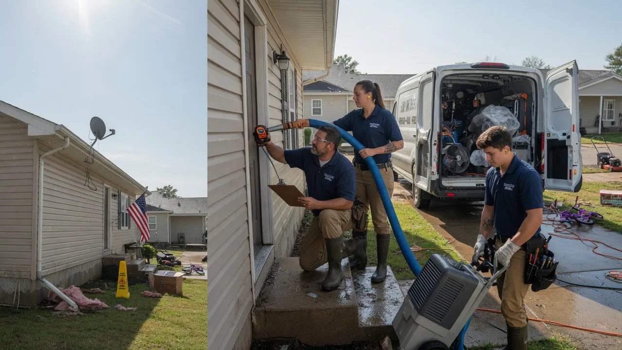 Ceiling Water Damage Restoration in Oakville, IN near me